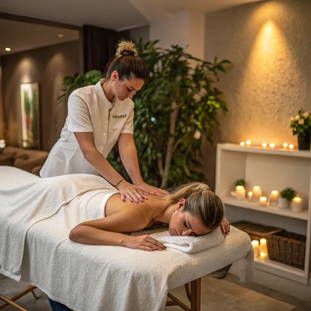 Massage therapy session
